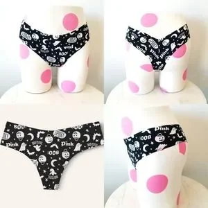 Culotte Victoria's Secret PINK Halloween - I Make Mummy Moves - Dentelle - NEUF Avec étiquettes